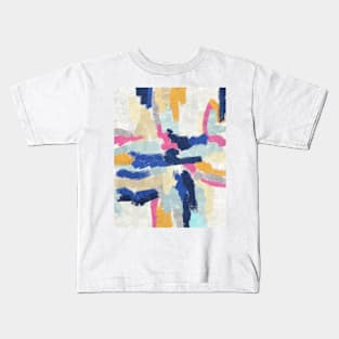 Brushwork exploration artwork Kids T-Shirt